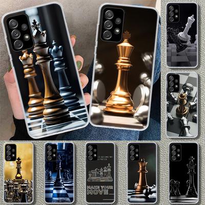 Competitive Chess Game Phone Case Cover for Samsung Galaxy A12 A22 A32 A52 A72 A02S A51 A50S A31 A20S A10S Note 20 Ultra 10 Plus