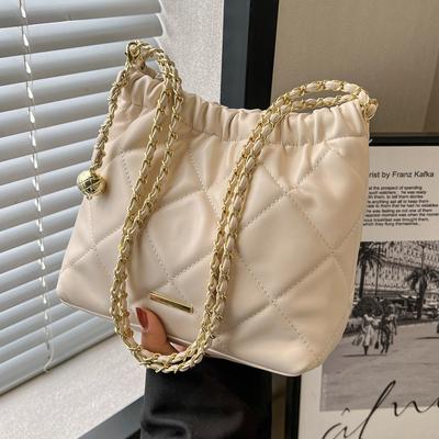 Bag Women's Bag Summer New Fashion Casual Diamond Shoulder Bag Commuter Internet Celebrity Chain Messenger Bag