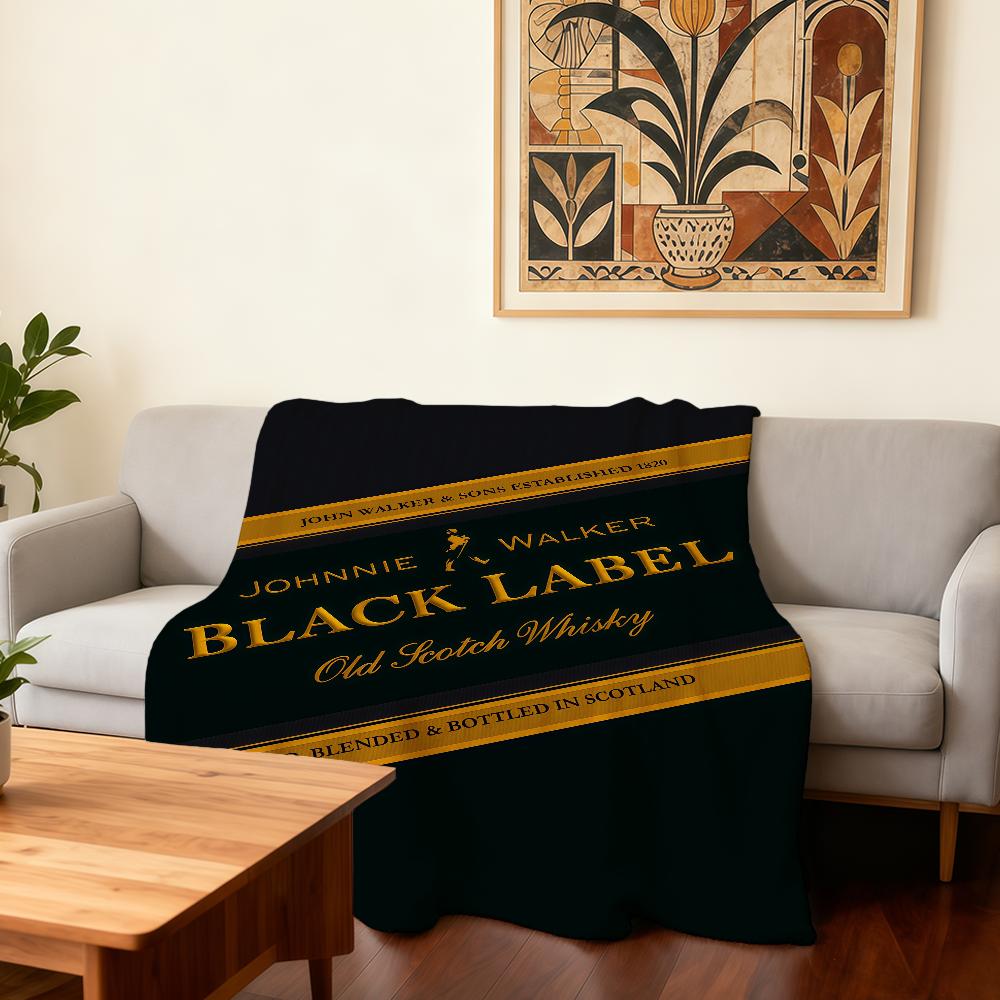 J-JOHNNIE WALKER Beer Blanket Super Warm Comfortable Plush Throw Blanket Child Home Sofa Bedroom Gift 30x40in