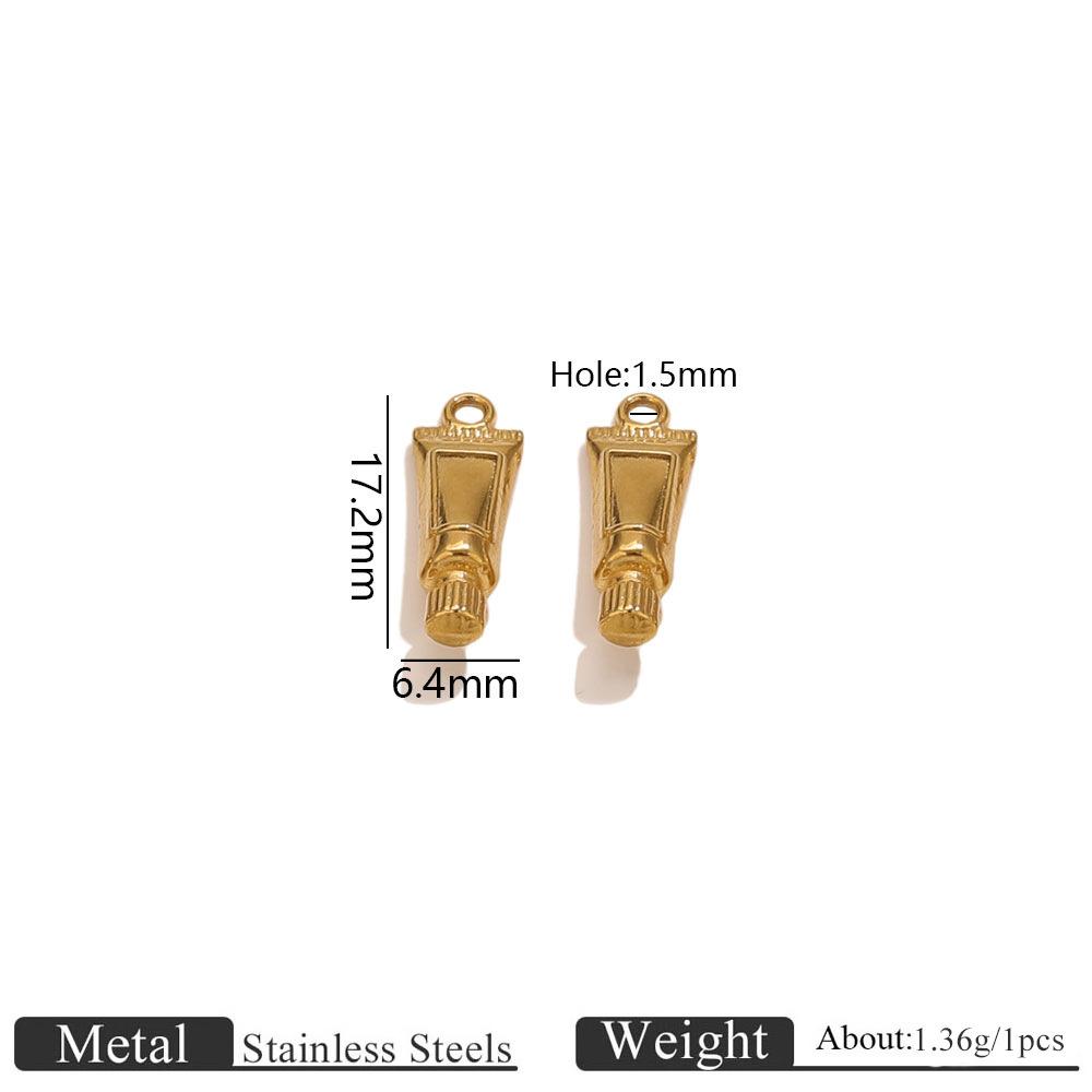 Yori 5 Stück Edelstahl 18K Gold Plated Anhänger DIY Schmuckzubehör Verwendet für DIY Herstellung von Armband Halskette