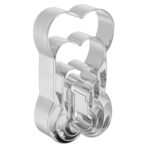

uxcell Stainless Steel Dog Bone Cookie Cutter Set, Different Sizes, for Making Homemade Treats, Biscuits, Pastries, Candy, and Dough