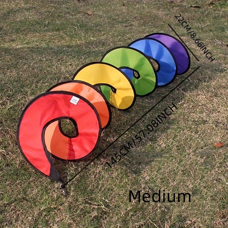 Rainbow Spiral Wind Spinners, Colorful Hanging Wind Twisters for Garden, Yard, Patio Decoration, Outdoor Party and Holiday