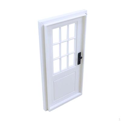 1/12 Maßstab Puppenhaus Tür Mini Miniatur Möbel Dekoratives Modell für Party