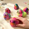 Gradient Duck Stress Relievers Rainbow Relief Toy, Slow Rise Colorful Squeeze Toy Soft Sensory Fidget Desk