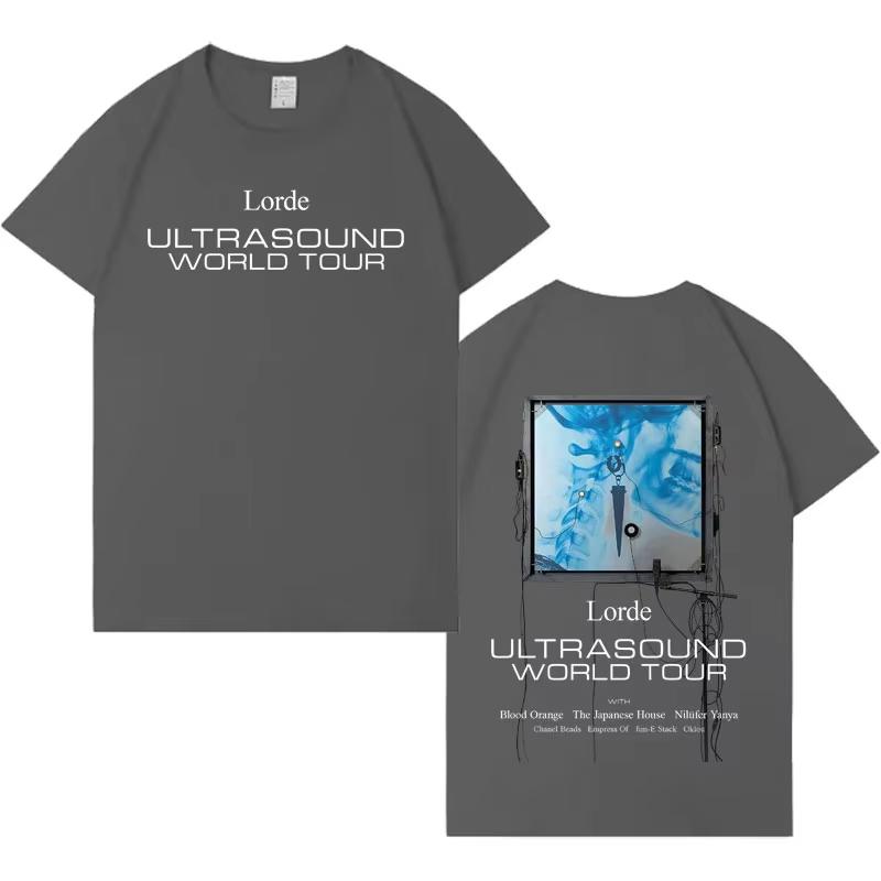 Singer Lorde Gothic Graphic Men Women Aesthetic Tshirt Cotton Harajuku High Quality Cozy  2026 Springsummer Short Sleeve Top