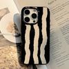 Schwarz-Weiß-Kunst Geeignet für iPhone 16 Handyhülle Apple 15 Schutzhülle 13 Silikon 14 Persönlichkeit Streifen 11 Weiche Hülle
