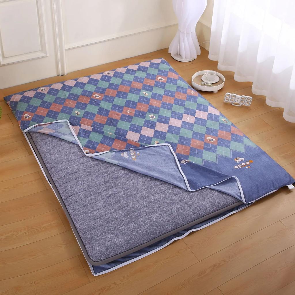 All-Inclusive Floor Bunk Dirty Cushion Cover Comfortable Mattress Cover Dust-Proof Sanded Bed Cover Removable Washable