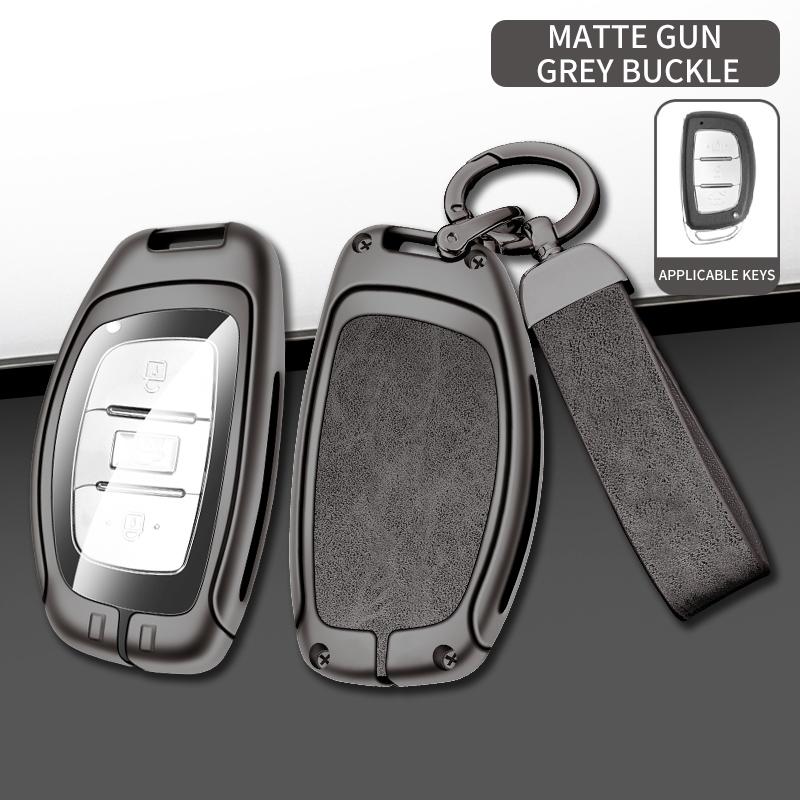 

Zinc Alloy Car Key Case Cover Shell Fob For Hyundai Tucson Santa Fe Rena Sonata Elantra Creta Ix35 Ix45 I10 I30 I40 Car Keychain