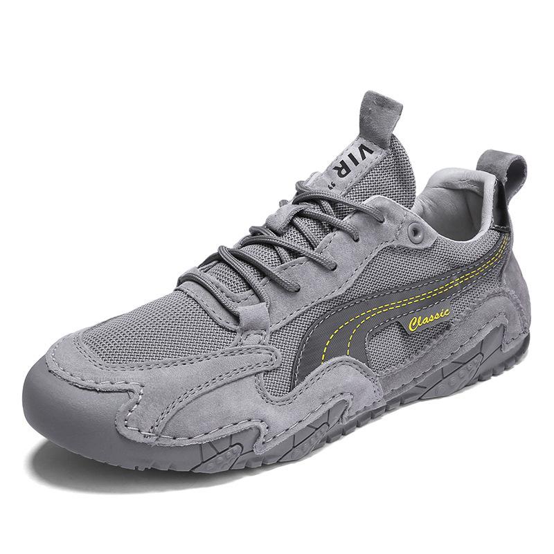 Men's Shoes Spring and Summer 2024 New Mesh Breathable Soft-soled Sports Shoes Men's Daily Running Casual Shoes Leather Jinjiang Shoes