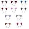 Leopard Print Cats Ear Headband for Casual and Formal Plush Anime Ear Hairband Roleplay Props Hairband for Adult Kids