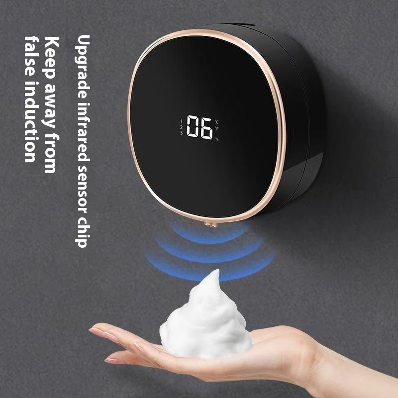 Automatic Rechargeable Electric Wall Mount Auto Dish Liquid Soap Dispenser Sensor Foaming Smart Touchless for Kitchen Bathroom