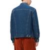 Levis Einfarbig Einreihig Kragen Jeansjacke Unisex Jacken Blau A8409-0000