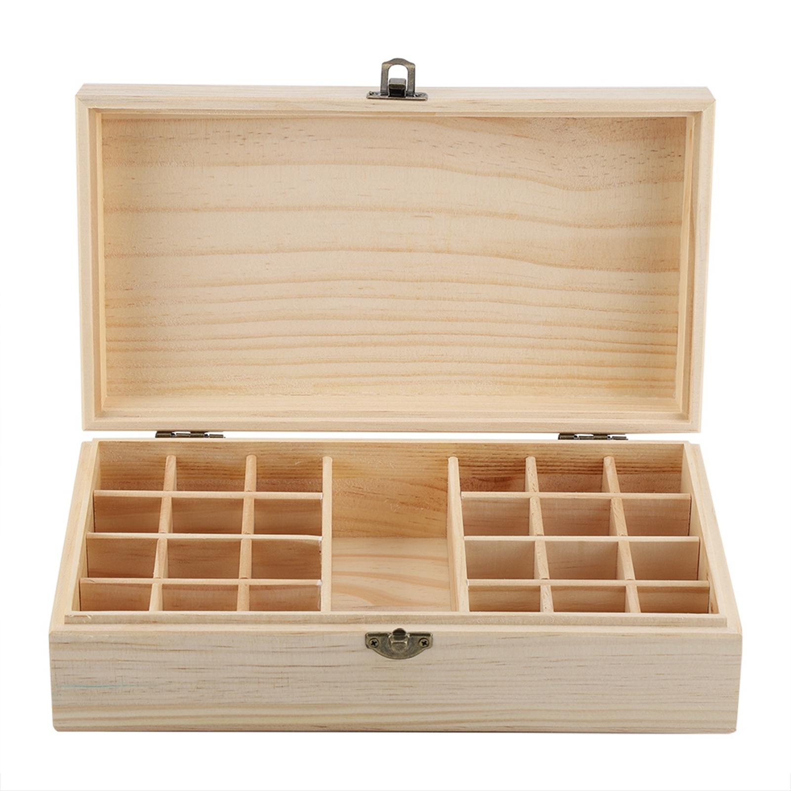 

Деревянный органайзер для хранения эфирных масел, контейнер для ароматерапии, шкатулка для драгоценностей белый