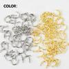 50Pcs Easy-Spin Clevises U- Shaped Easy Spin Brass Fishing Lure Accessories Durable Sliver/Gold Fishing Spinners