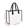Pink White Striped Tote Bag Casual Daily Handbag Large Capacity Reusable Shopping Bag for Women Outdoor Commute