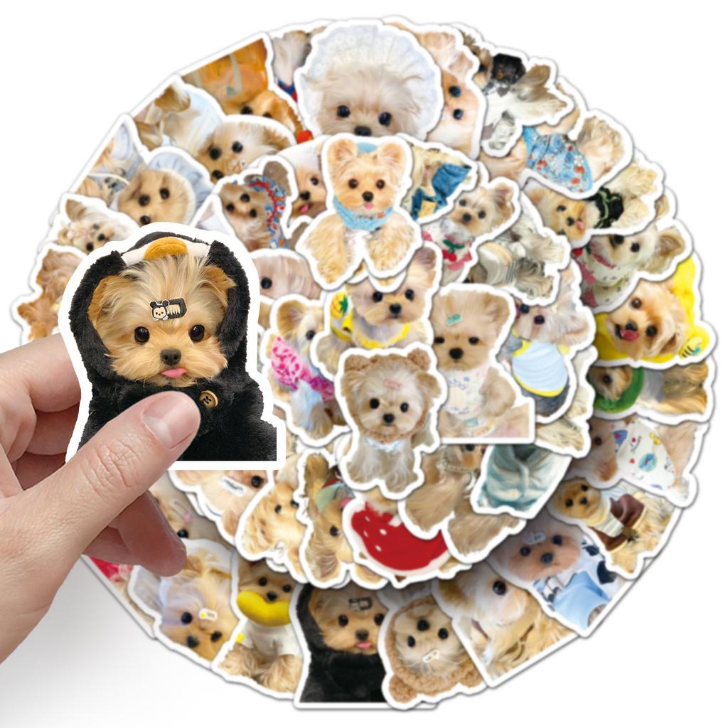 50 Yorkshire Graffiti Stickers Personalized Fresh Ins Style Dog Creative Decoration Mobile Phone Guka DIY Stickers