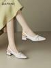 Daphne Women's Closed-Toe Sandals with Mid-Heel