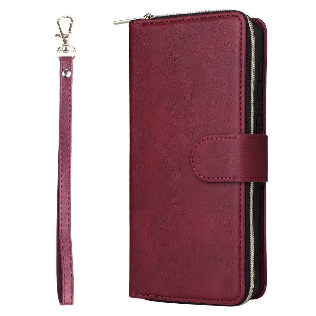 For Samsung Galaxy A33 5G Zipper Wallet Case Card Slots Leather Phone Cover