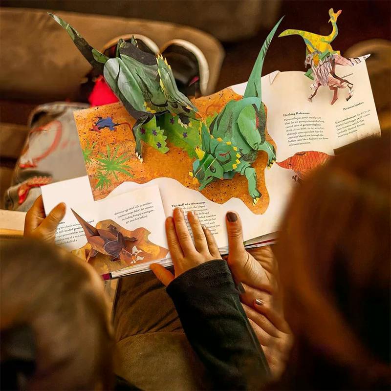 Book 3D Encyclopedia Prehistorica Dinosaurs Folding Pop-up Interest Dinosaur Picture Science Popularization Children's Gifts