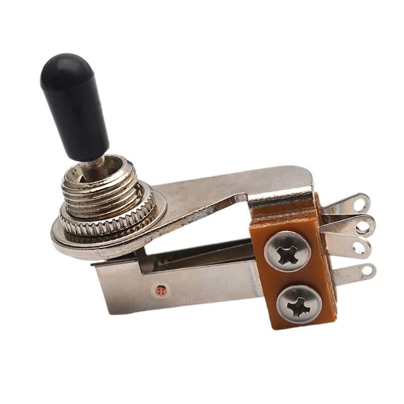 3 Position Toggle Switches for Electric Guitar Easy Control Plate Installation Small Design Smooth Quiet Switching