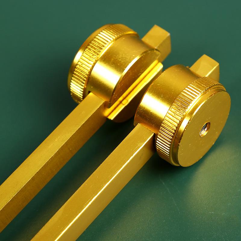 25cm Gold Tuning Fork & Ear Cleaning Tool with 128Hz Sound Hammer