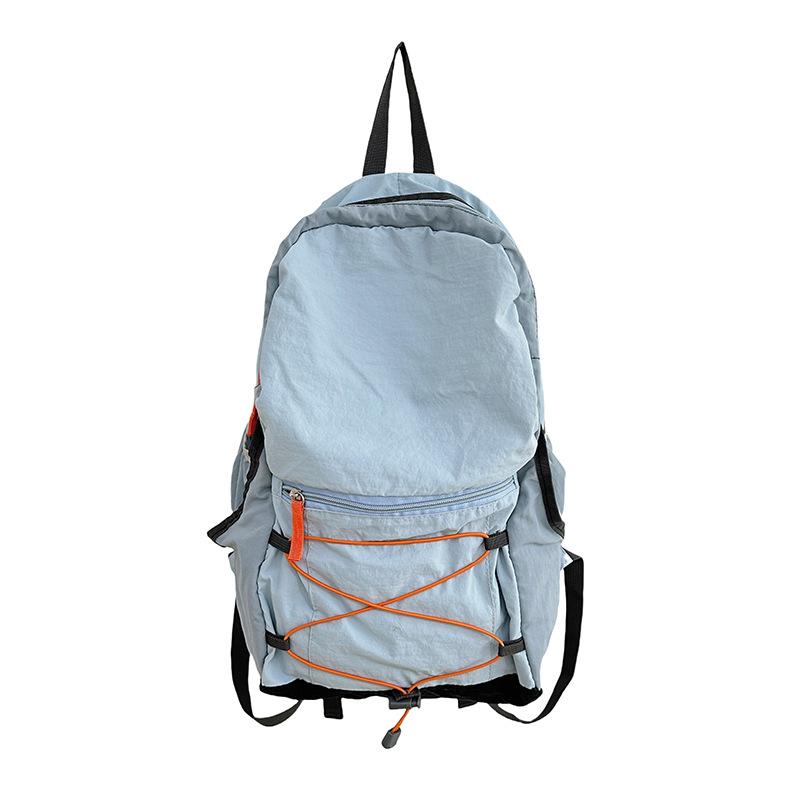 Rucksack für Damen Leichtgewicht Kontrastfarbe Bergsteigerrucksack Wandern und Radfahren Große Kapazität Schultasche
