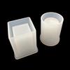 DIY Resin Pen Holder Mold Cube Cylinder Epoxy Resin Silicone Molds for DIY Flower Planter Pot Pen Holder Makeup Brush Organizer