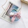Bow Princess Pearl Flower Design Children Wallet Girl Handheld Bag Crossbody