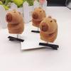 10Pcs Set Kapibala Hairpin Animation Sunglasses Capybara Headband Keychains Gifts For Guests Phone Bag Animal Pendants