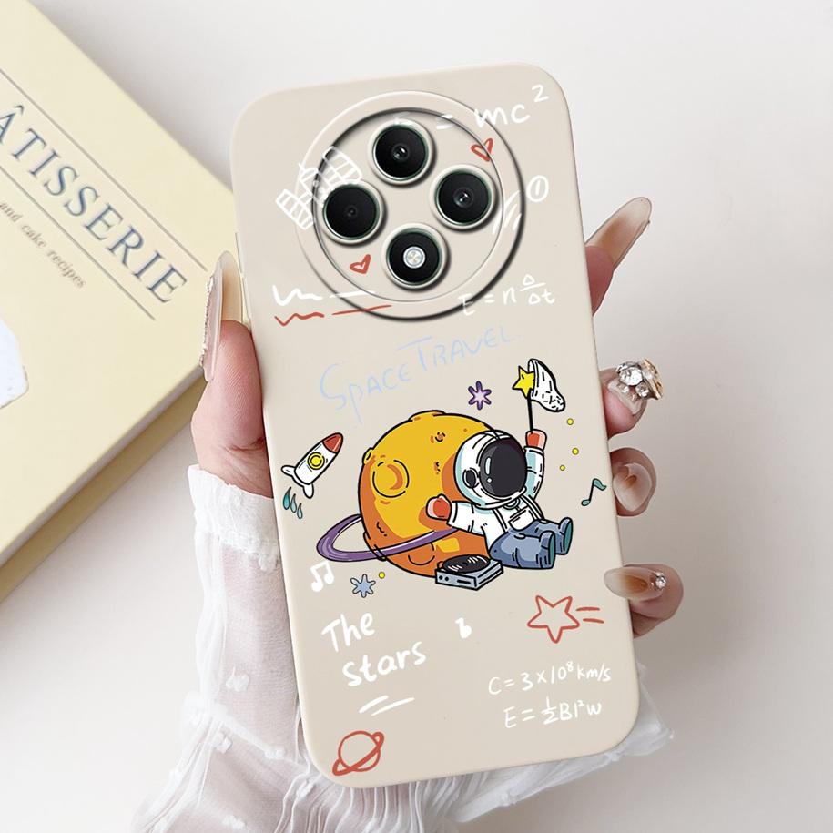 For OPPO Reno 12F 5G Case 2024 Fashion Pretty Girls Soft Liquid Silicone Shockproof Cover For OPPO Reno12 F 4G Reno 12 FS Bumper