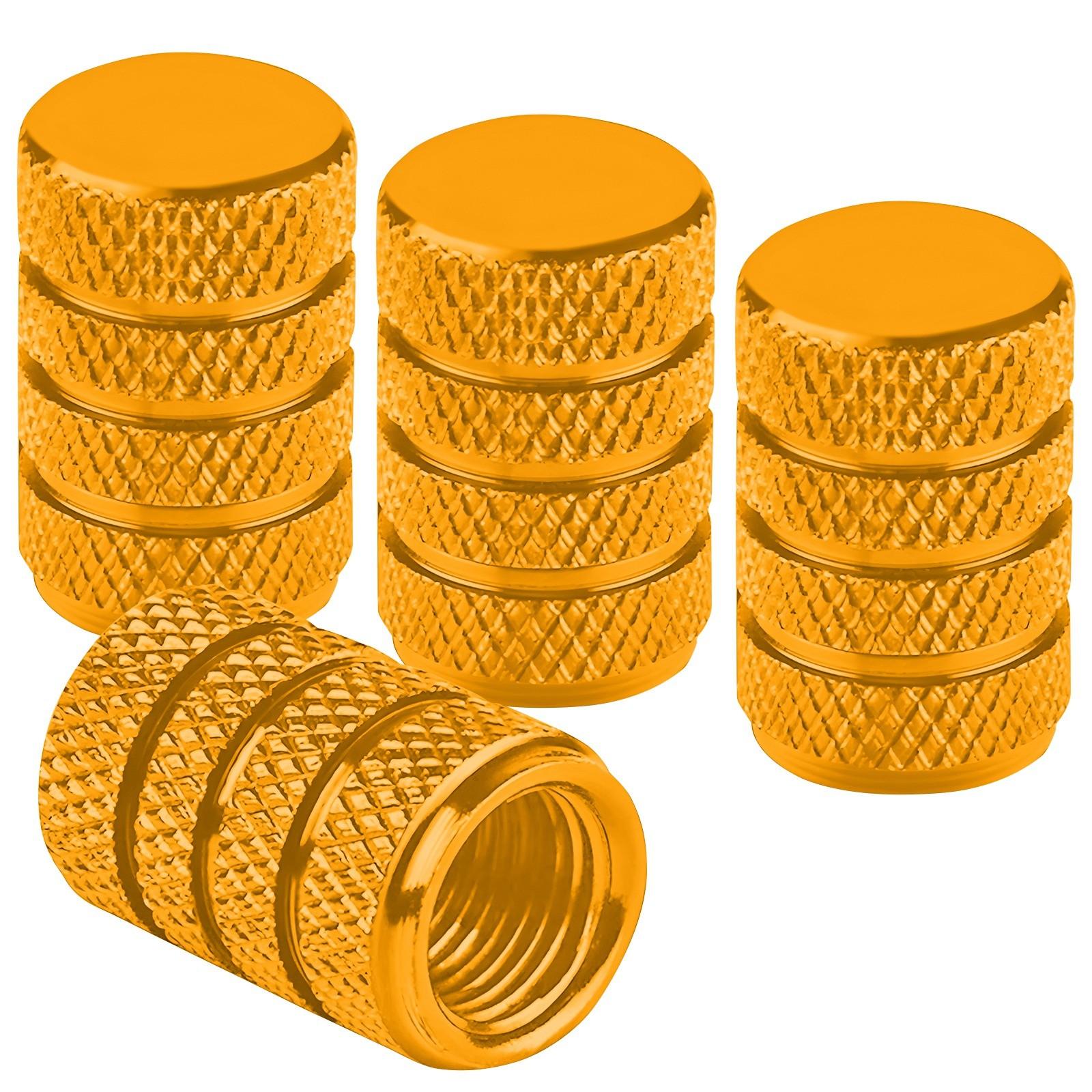 

4 шт. алюминиевых колпачков для вентилей, чехлы для шин, нержавеющие металлические колпачки для винтов, для легковых и грузовых автомобилей One Size