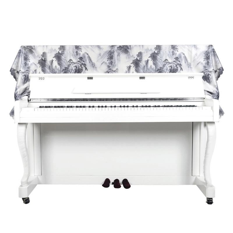 Soft Piano Keyboard Dust Cover, 88 Keys Protective Dust Cover Key Cover for Electronic Keyboard Digital Piano Dust Cover