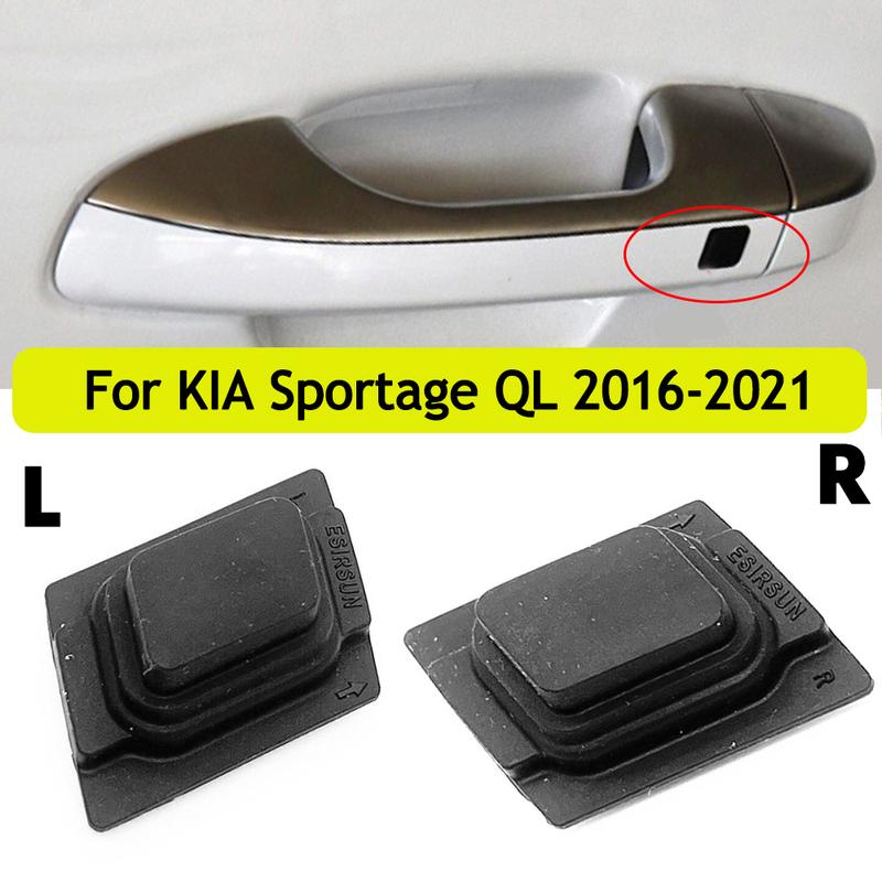 1 vnt. Kairės ir dešinės išorinės durų rankenos mažo mygtuko jungiklio dangtelis KIA Sportage QL 2016- 82651D9710 82661-D9710