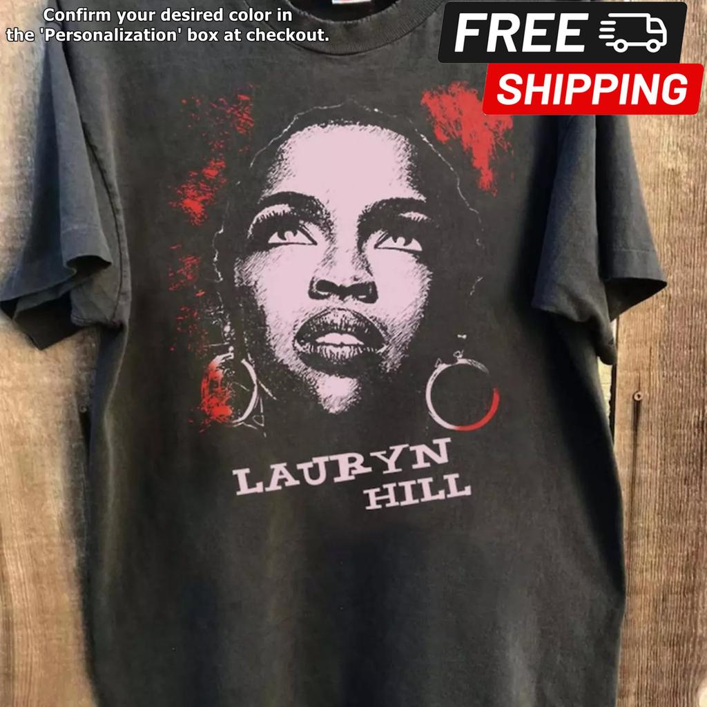 Lauryn Hill T-Shirt, Lauryn Hill 90er Grafik Retro Unisex T-Shirt Nachdruck KH12094