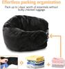 Cross-border U-shaped Travel Pillow with Soft Plush and Clothes Storage