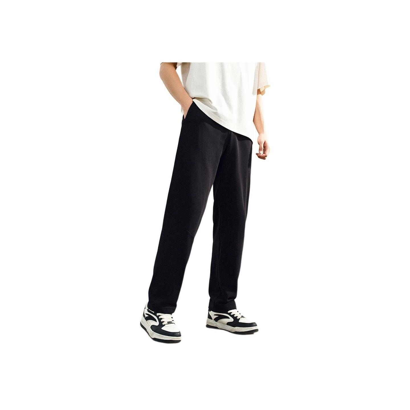 

Anta Breathable Simple Comfortable Solid Color Loose Straight Leg Casual Pants Men bottoms Basic-Black 952521312-1 2XL