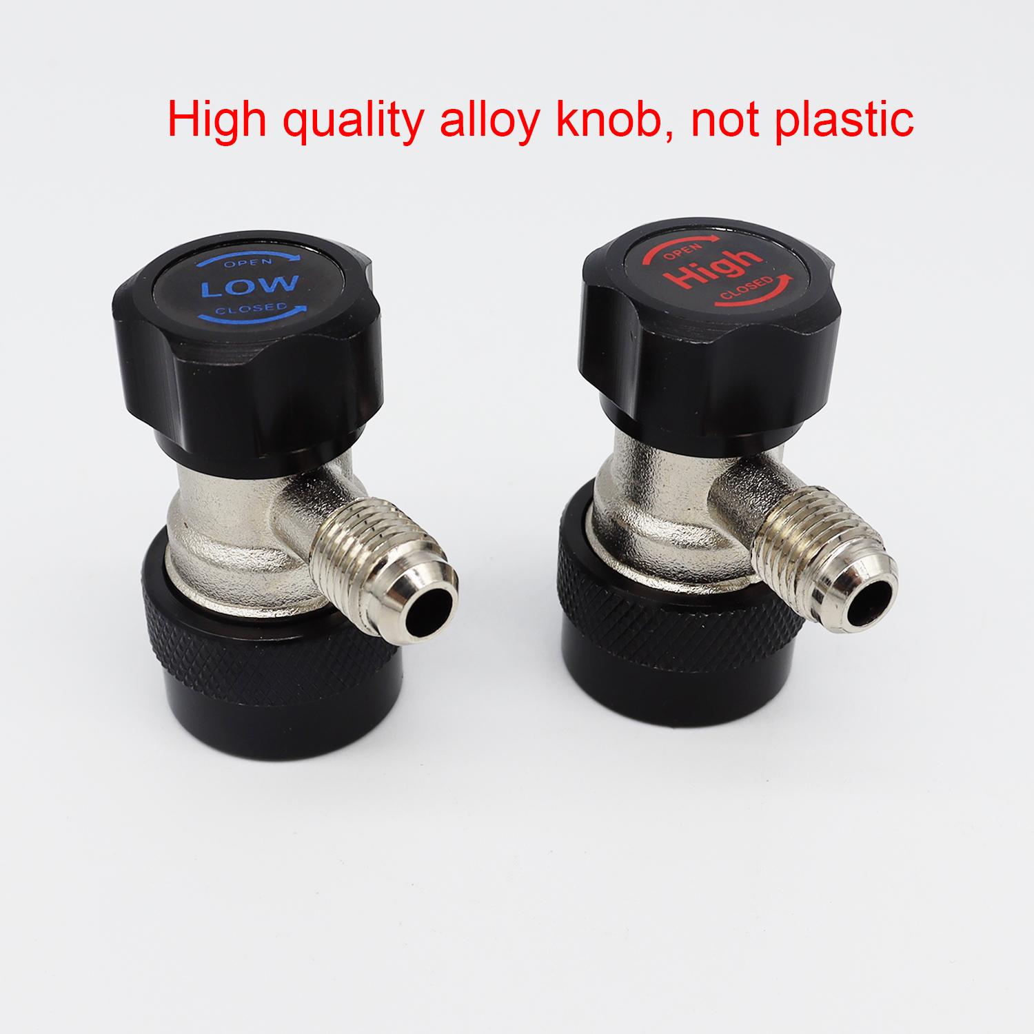 

R134A НОВЫЙ Компрессор кондиционера R-134A Ручной Адаптер Быстроразъемного Соединителя Кондиционер Разъемы 1/4 SAE Аксессуары чёрный