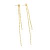 European & American Style Long Chain Tassel Earrings - Unique Fashion Design for Women