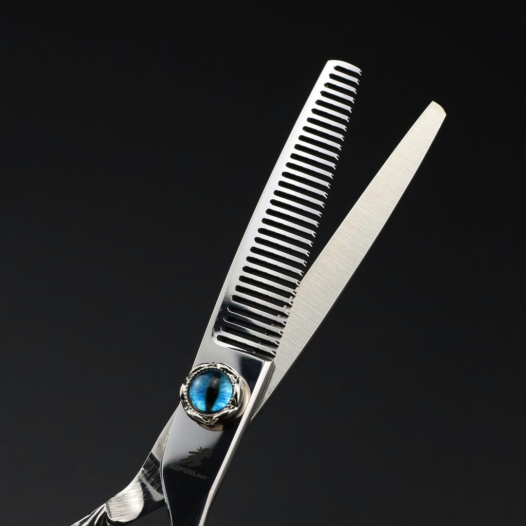 6.0 Inch Knife Head Dragon Pattern, Hair Scissors, Hair Scissors, Flat Scissors, Tooth Scissors, Thin Scissors, Special For Hair Salons