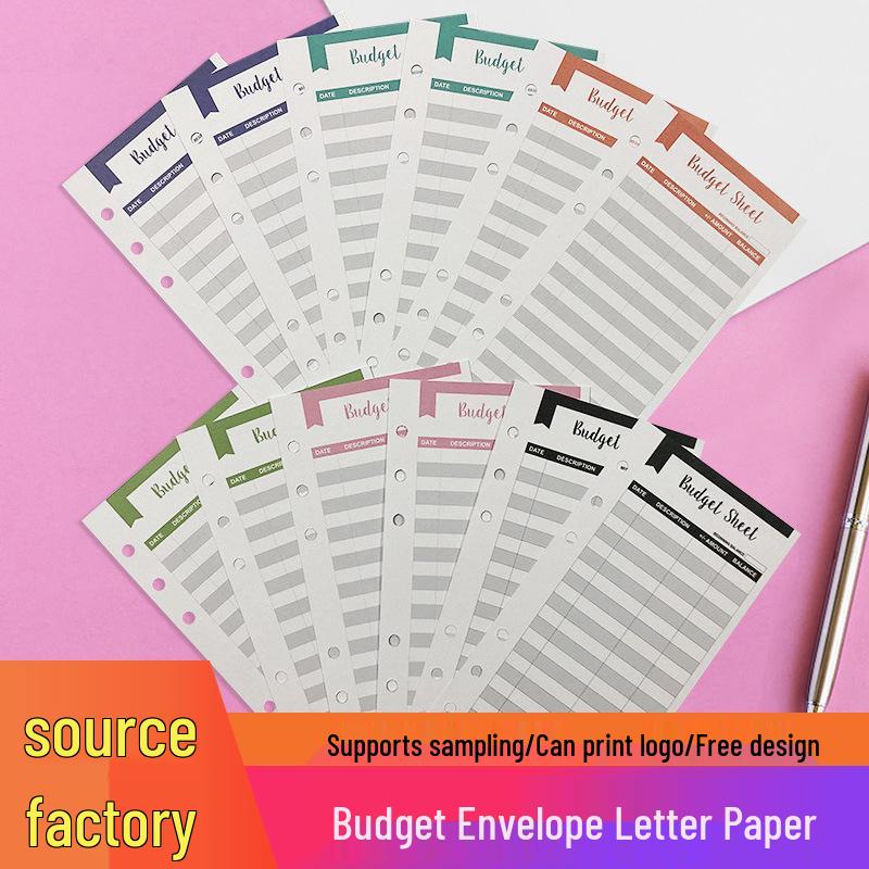 

A6 Budget Cash Plan Card Set for Cross-Border Business Envelopes and Letterhead Printing Single Card (171mm*87mm)