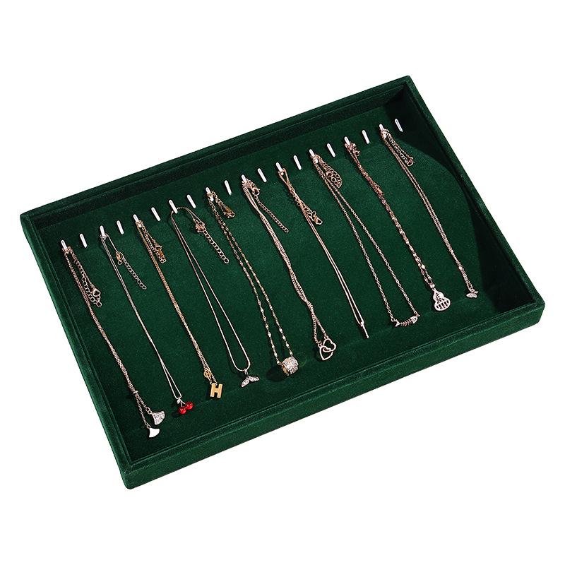 Elegant Jewelry Display Stand: Necklace, Bracelet, and Earring Storage Tray