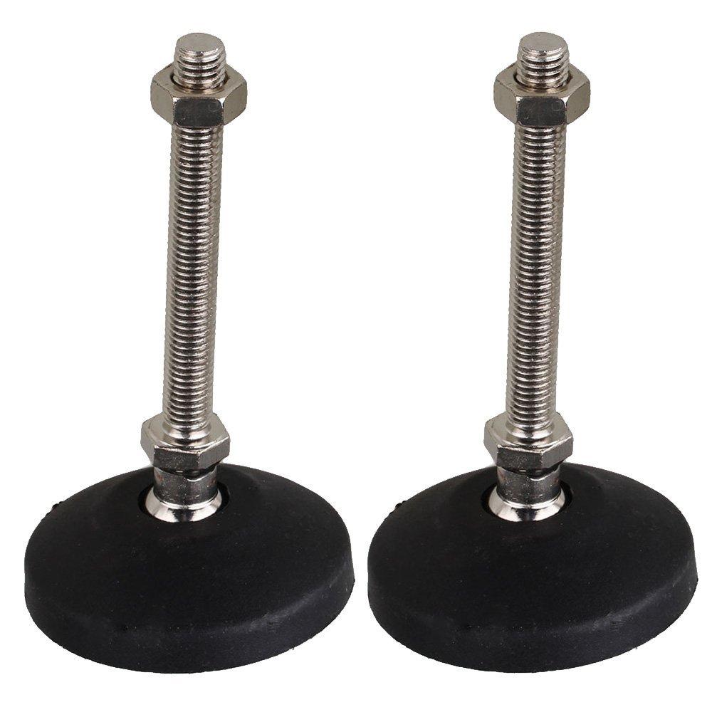 

4 шт. регулируемая мебельная скользящая выравнивающая подставка для ног диаметром 40 мм 50 мм 80 мм нейлоновая основа универсальное соединение с резьбой M8 M10 M12 D80xM12x100mm