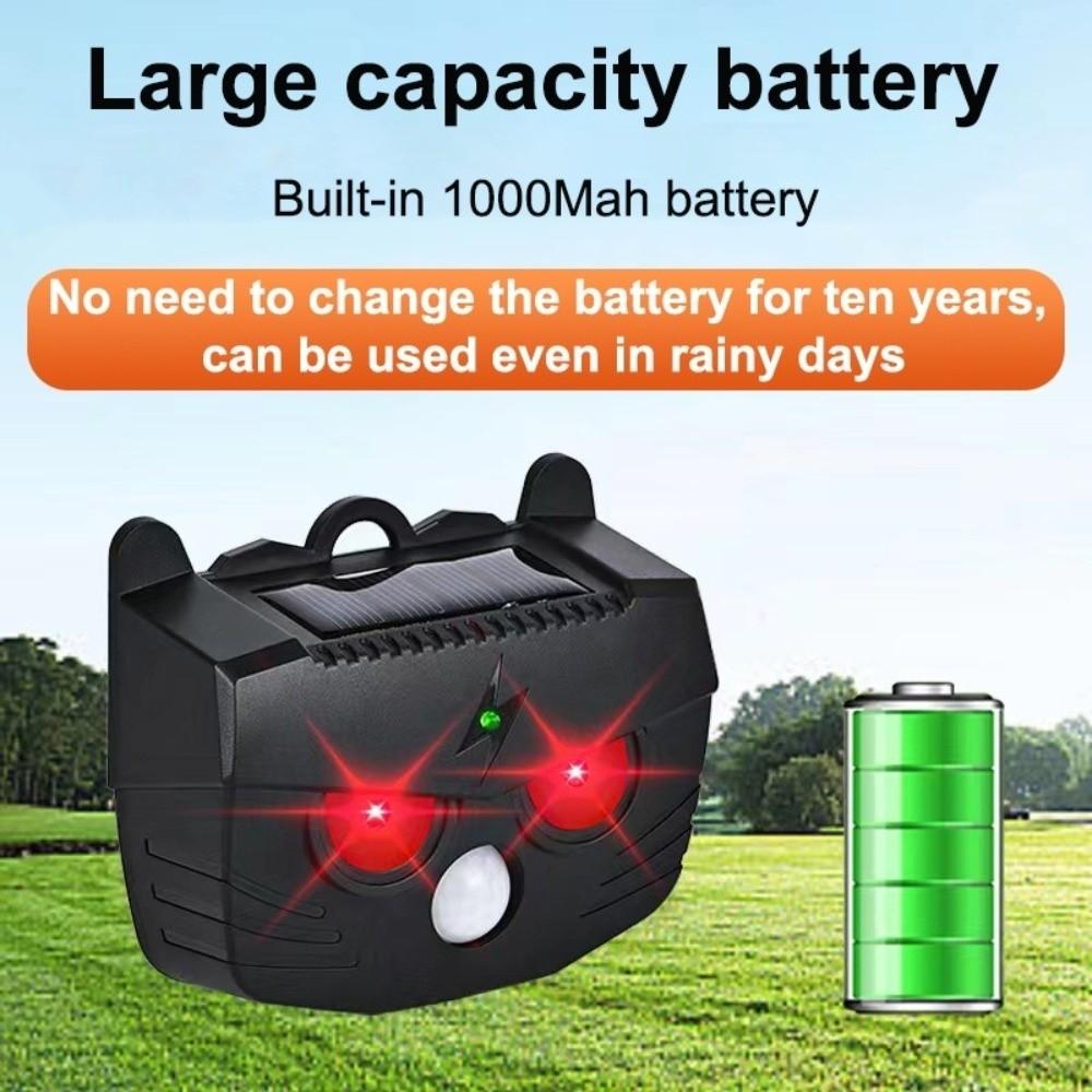 Waterproof Ultrasonic Animal Repeller Infrared Sensing Animal Repellent Device  Coop Protection