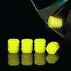 Luminous Tire Valve Cap Rubber Fluorescent Tire Valve Cap Luminous Air Nozzle Tire Valve