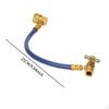 Charging Hose Air Condition Tube R134A Low Pressure Connector Aluminum 25cm with Valve Manifolds