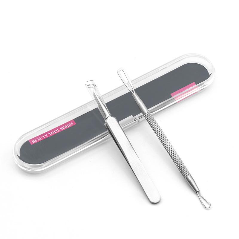 4-Piece Stainless Steel Acne Kit: Needles & Blackhead Removers
