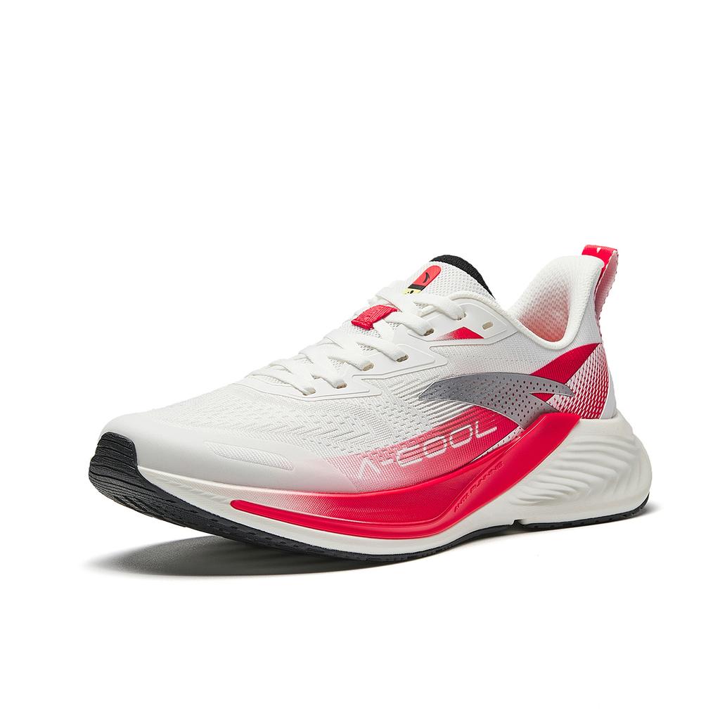 Anta Hydrogen Run Cool Lightweight Running Shoes Men Sneakers White Red Silver 912625514-2