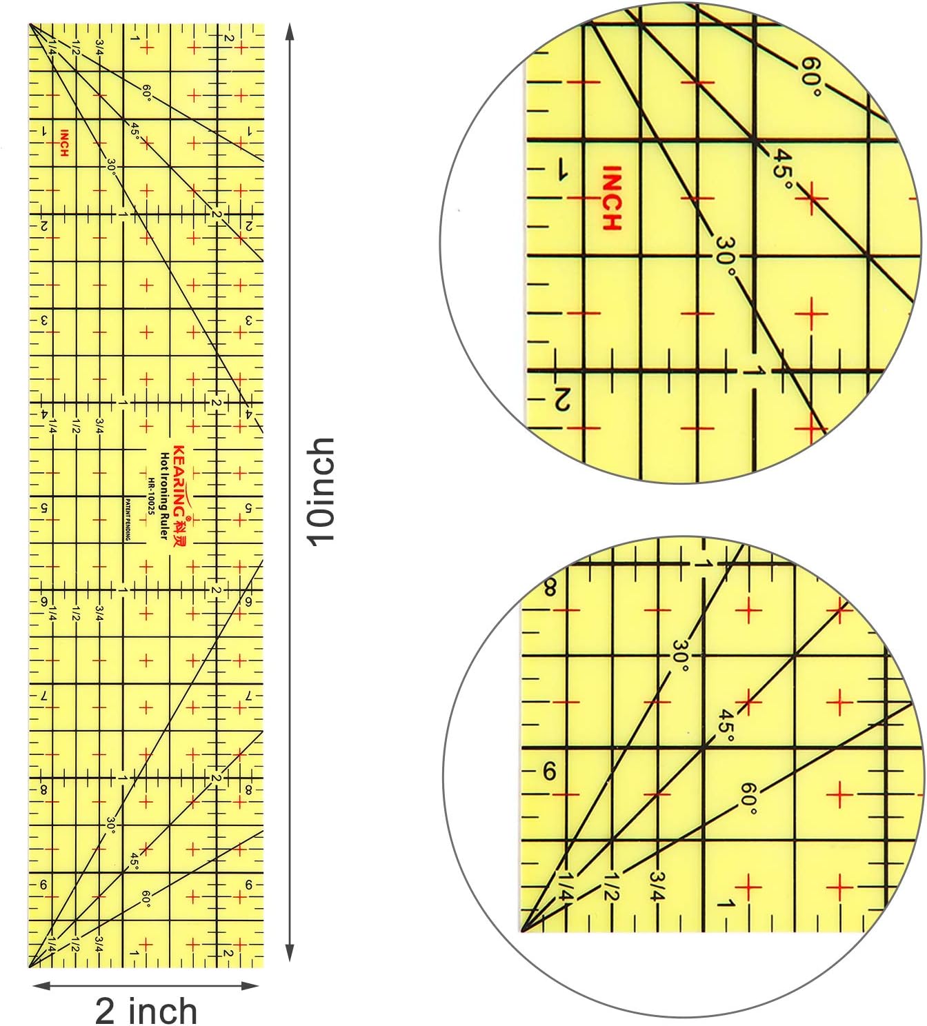 

Горячая линейка для утюга Горячая гладильная измерительная линейка для шитья Аксессуары для подгибки Инструмент для прессования Термостойкие аксессуары Инструмент для квилтинга своими руками