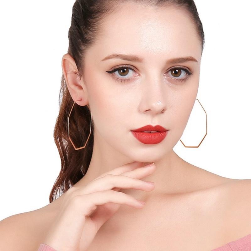 European and American jewelry original street earrings geometric exaggerated metal earrings ear ring