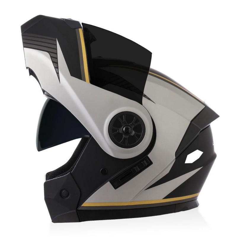 BLD Factory-direct Electric Motorcycle Helmets With Dual Lenses Removable Detachable Cycling Men Women